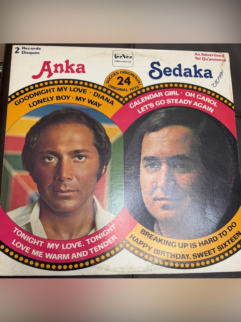 Paul Anka, Neil Sedaka - Anka Sedaka (Vinyl Record LP)